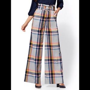 Plaid Palazzo Pants